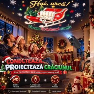 Jingleglow™ Proiector Hd De Crăciun Alimentat Prin Usb