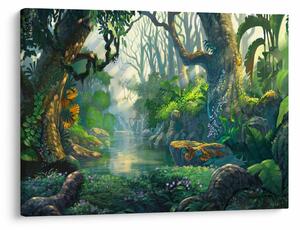Tablou - Ilustrare pădure tropicală (70x50 cm)