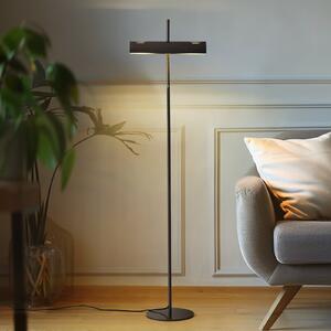 Lucande lampadar Nysira, gri metalic, 2 becuri, Negru, Camera de zi / sufragerie, Metal, Modern