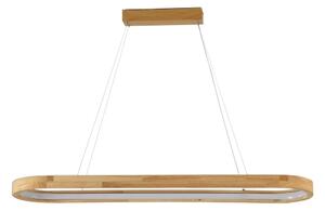 Brilagi - Lustru LED UMEA WOOD, suspendat pe cablu, LED/40W/230V, 90x22 cm, lemn