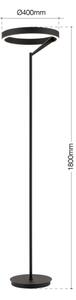 Orion - Lampă de podea LED KOLK, dimabilă, 40 W, 230 V, 2700/4000 K, neagră