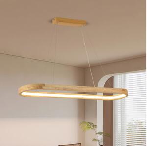 Brilagi - Lustru LED UMEA WOOD, suspendat pe cablu, LED/40W/230V, 90x22 cm, lemn