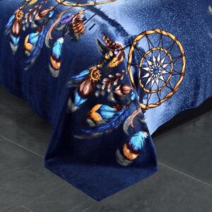 Lenjerie de pat din microplus Culoare albastru, CIELO Dimensiune lenjerie de pat: 2 buc 70 x 80 cm | 200 x 220 cm