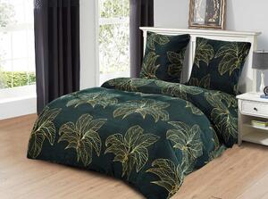 Lenjerie de pat din microplus Culoare verde, JAKOLA Dimensiune lenjerie de pat: 2 buc 70 x 80 cm | 200 x 220 cm