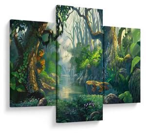 Tablou - Ilustrare pădure tropicală (90x60 cm)