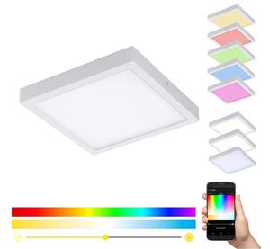 Eglo 33209 - Plafonieră LED RGBW dimmabilă FUEVA-C LED/21W/230V 30x30 cm, alb