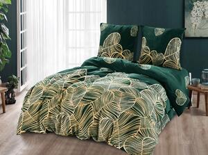 Lenjerie de pat din microplus, Green HEART Dimensiune lenjerie de pat: 2 buc 70 x 80 cm | 200 x 220 cm