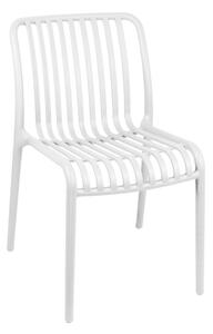 Scaun de gradina Zoi plastic PP alb 42x58x79 cm