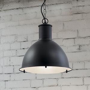 Lindby Suspensie pentru exterior Luciane, negru, aluminiu, Ø 31,8 cm, reglabil, Negru, Aluminiu