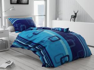 Lenjerie de pat din crepon Culoare albastru, TONDA Dimensiune lenjerie de pat: 2 buc 70 x 90 cm | 200 x 220 cm