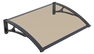 Copertina PLEXIGLAS PRO 100x100 cm, Policarbonat Acrylic 2.5 mm, Suporturi din Aluminiu, Negru/Bronz