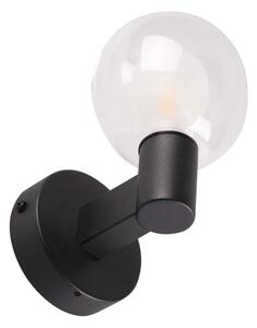 Aplica de perete pentru baie POLA, 1x G9, 5W, 230V, IP44, negru/transparent