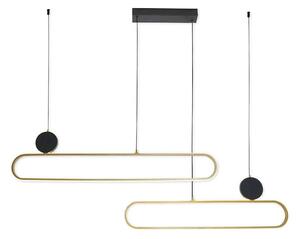 Candelabru LED suspendat cu cablu FLORENTYNA LED/48W/230V 4000K auriu/negru
