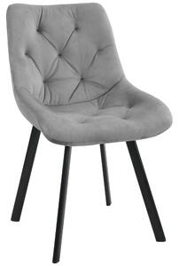 Scaun tapitat 90 x 50 x 43 cm gri