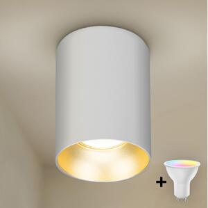 Brilagi - Spot LED RGBW reglabil TRINE 1xGU10/4,8W/230V alb/auriu