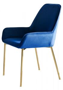 Set 2 scaune tapitate Linnea albastre