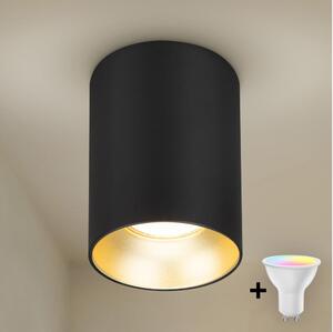 Brilagi TRINE - spot LED RGBW dimmabil, 1x GU10/4,8W/230V, negru/auriu