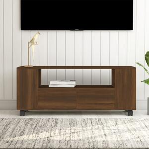 Comodă TV, stejar maro, 120x35x43 cm, lemn prelucrat