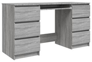 Birou, gri sonoma, 140x50x77 cm, lemn prelucrat