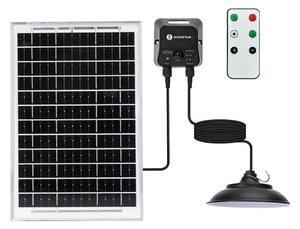 Aigostar - Lampă solară LED suspendată pe cablu, cu senzor, 3,7V 6000 mAh, IP65 + telecomandă