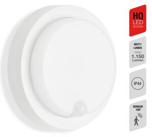 Telefunken - Aplica de exterior cu senzor LED/12W/230V IP44 albă