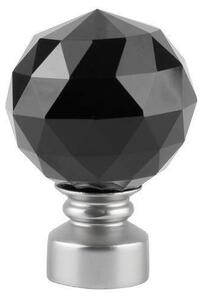 Duplakristályos karnis, Cristal Noir 25/19, Matt Krom - 240 cm