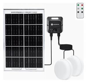 Aigostar - Plafonieră LED solară 2xLED/35W/3,7V 6000 mAh IP65 + telecomandă