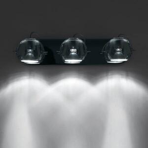 Fabbian Beluga Colour - spot tavan, 3 becuri, reglabil, Metalic, Camera de zi / sufragerie, Cristal, Design, glob
