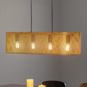 Euluna lampă suspendată Zofia, auriu, lungime 82 cm, reglabil, Auriu / Alamă, Camera de zi / sufragerie, Metal, Modern