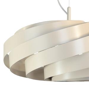 Euluna Lampă suspendată Vento, bej, Ø 50 cm, reglabil, Bej, Camera de zi / sufragerie, Metal, Modern