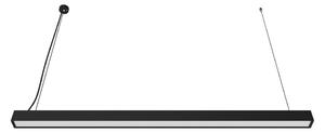 Lustră LED suspendată pe cablu LED/44W/230V 6000K 120 cm neagră