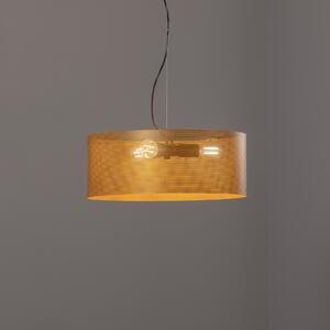 Euluna lampă suspendată Zofia, auriu, Ø 50 cm, reglabil, Auriu / Alamă, Camera de zi / sufragerie, Metal, Modern
