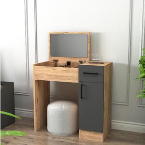 Măsuță de toaletă Nukela 2 (pin atlantic + antracit) . 1094103