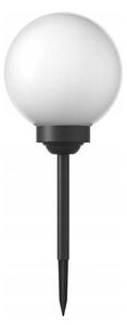 Lampă solară cu LED, 1,2 V, 6500 K, 200 mAh, diametru 10 cm, IP44, alb/negru