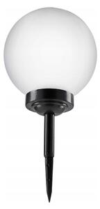 Lampă solară LED, 1,2 V, 6500 K, 200 mAh, diametru 25 cm, IP44, alb/negru