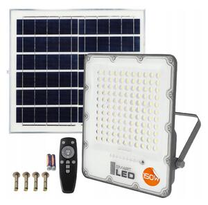 Proiector solar LED reglabil LED/150W/3,2V 5000K 15000 mAh IP65 negru + telecomandă