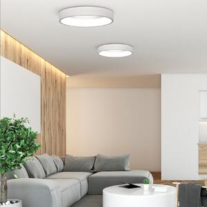 ACB ILUMINACIÓN Plafonieră cu LED Dilga, Ø 60 cm, Casambi, 48 W, alb, reglabil, Alb, Camera de zi / sufragerie, Metal, Modern