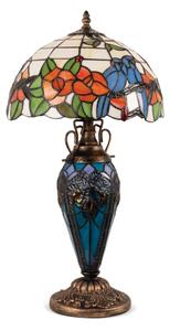 Brilagi - Lampă de masă Tiffany cu vitralii JUNGLE 1xE27/60W/230V + 1xE14/40W