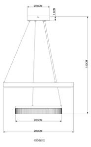 Globo 48046H1 - Lustră LED suspendată pe cablu ZARA LED/30W/230V 3000K