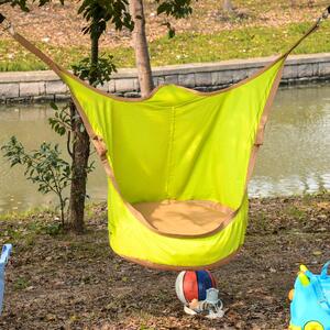 Outsunny Hamac Portabil pentru Copii, 75x55x140 cm, Verde, Ideal pentru Relaxare | Aosom Romania