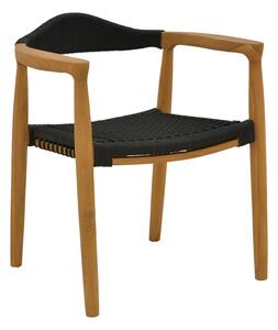 Fotoliu de gradina Ganny Boho Pako World Negru 59x56x71 cm