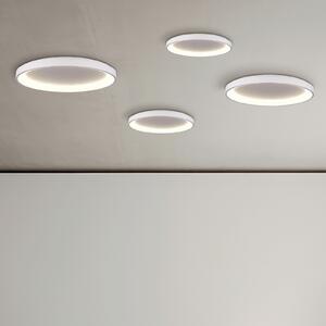 ACB ILUMINACIÓN Plafonieră cu LED Grace, alb, Ø 58 cm, Casambi, 50 W, reglabil, Alb, Camera de zi / sufragerie, Aluminiu, Modern