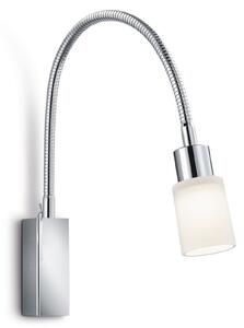 Aplică perete LED flexibilă Poseidon aspect crom