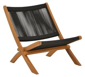 Fotoliu de gradina Seeal Boho Pako World Negru 61x76x72 cm