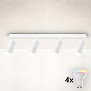 Brilagi - Spot LED RGBW dimmabil SELE DIAMANT 4xGU10/4,8W/230V, alb