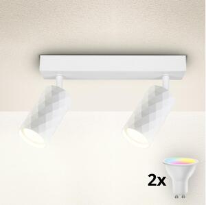 Brilagi - Spot LED RGBW compatibil cu dimmer SELE DIAMANT 2xGU10/4,8W/230V, alb