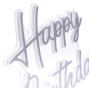 Atmosphera - Decorațiune neon LED de perete HAPPY BIRTHDAY LED/5V