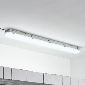 Arcchio Corp de iluminat Rao LED rezistent la umiditate, lungime 121,5 cm, set, Alb, Baie, Plastic, Modern