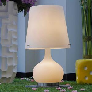 Lampă de masă Ade, înălțime 58 cm, alb, sticlă