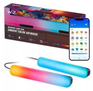 WiZ - Set 2 buc. Corp de iluminat GRADIENT LED dimerizabil RGBIC, 8,2W, 230V, 2700-6500K, Wi-Fi